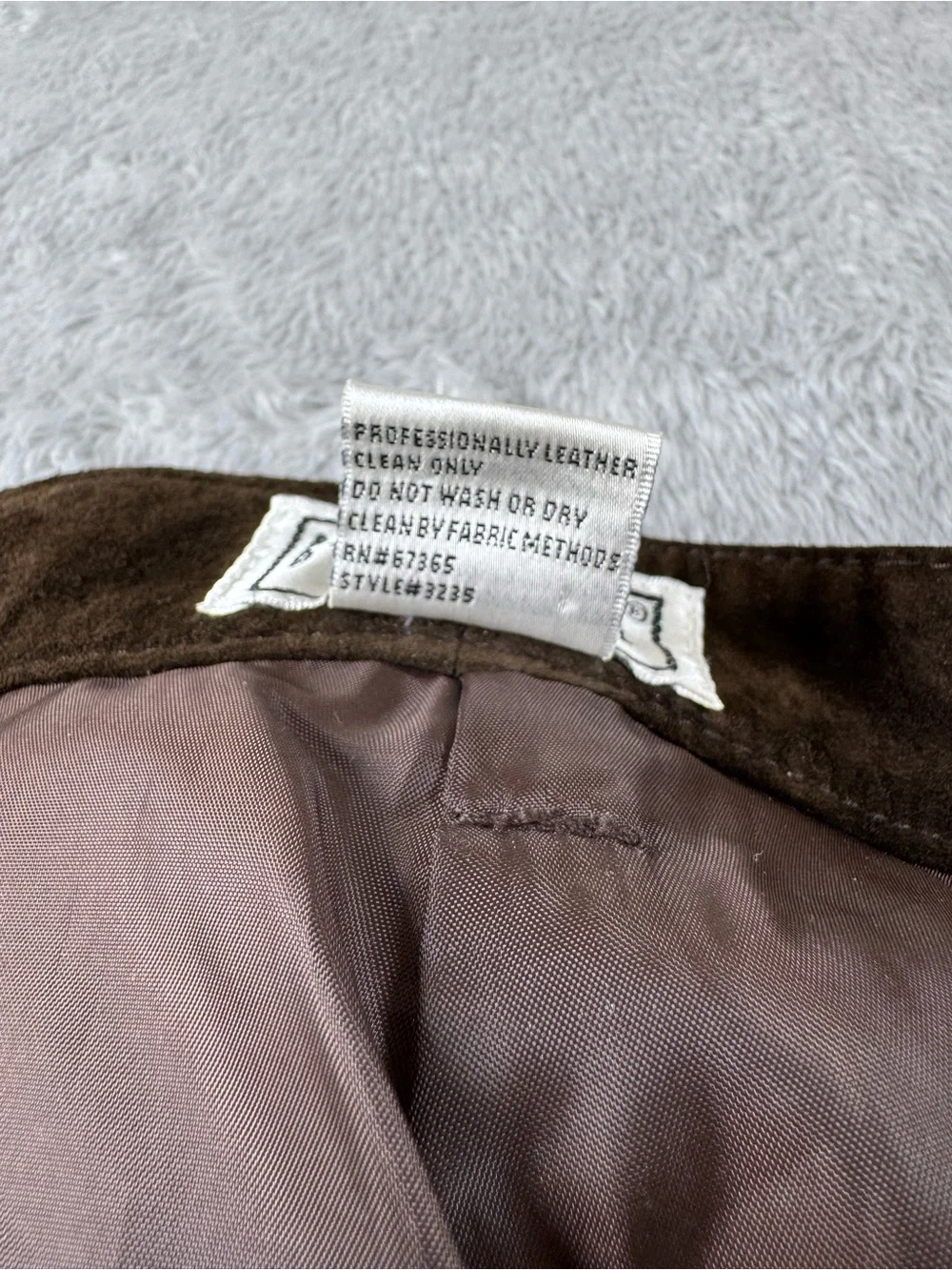 BB Dakota Brown Suede Leather Bootcut Lace Up Pants 13/14